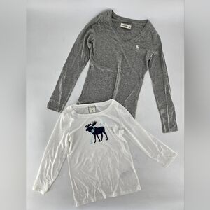 Gray and White Kids Shirts Set‎